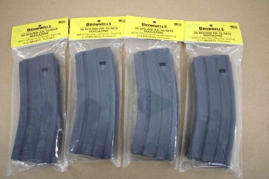Four Brownell's 30-Round Magazine for AR-15/M16