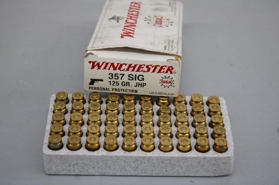 50 Rounds Winchester 357 Sig Ammunition