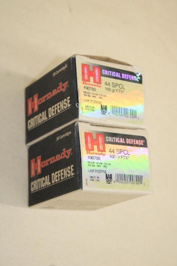 40 Rounds Hornady 44 Special Ammunition