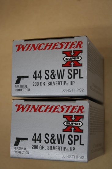 40 Rounds Winchester 44 S&W SPL Ammunition