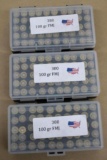 150 Rounds Commercially Reloaded 380 Ammunition in Ammo Cases