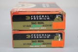 40 Rounds Federal Premium 260 Rem Ammunition