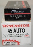 150 Rounds 45 Auto Ammunition