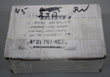 Box of 45 Caliber 230 Grain RN Cast Lead Bullets for Reloading