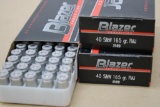 150 Rounds Blazer 40 S&W 165 Grain FMJ Ammunition