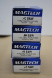 200 Rounds Magtech 40 S&W Ammunition