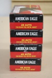 200 Rounds American Eagle 45 Auto Pistol Ammunition