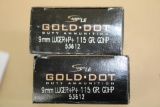100 Rounds Speer LE Gold Dot 9mm Luger Ammunition