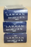 150 Rounds Speer Lawman 9mm Luger Ammunition