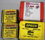 Mixed 45 Caliber Bullets for Reloading
