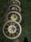 Four Model A Wheels with Three Tires