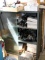 Shop Cabinet Filled with Mixed Antique Model A Parts and More Automotive Parts