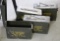 Four Small Caliber Ammo Cans, One Containing Large Bits