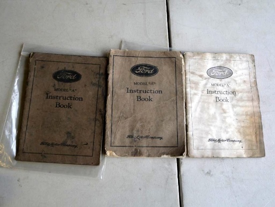 Three Model A Instruction Books!