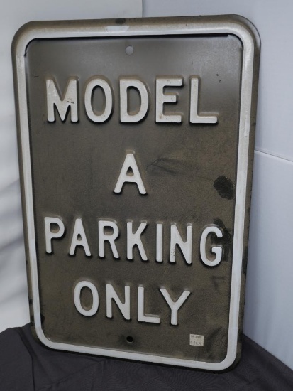 Embossed Model A Parking Only Sign