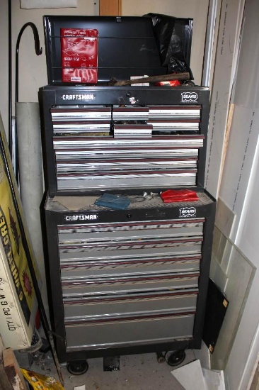 Excellent Stocked Craftsman Upright Tool Box