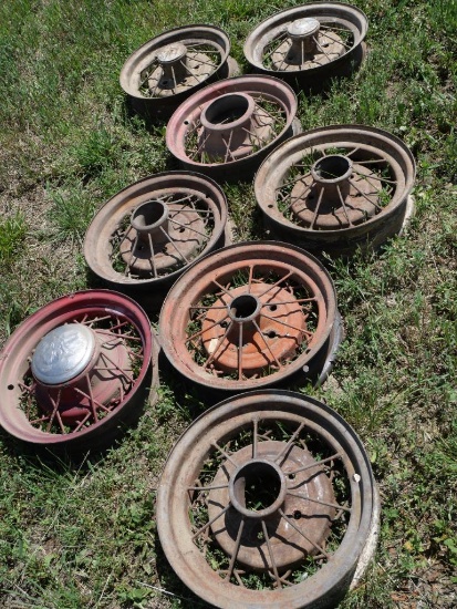 Eight Model A Wheels