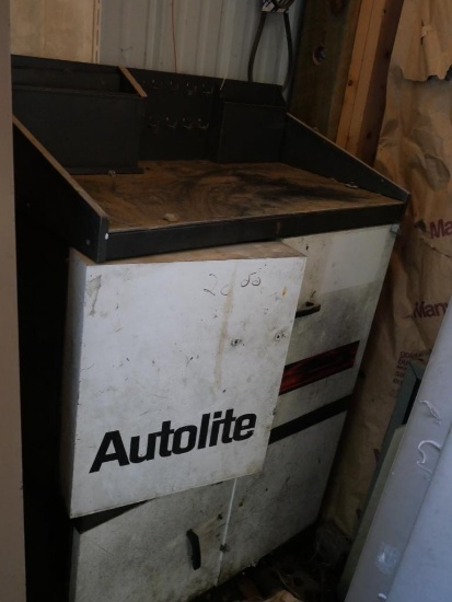 Auto Lite Shop Cabinet with Contents