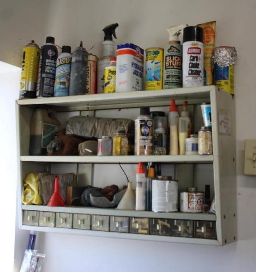 Hanging Shelves and Contents NO SHIPPING