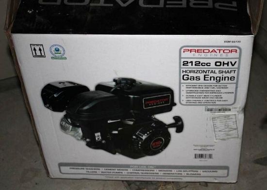 Predator Engines 212cc OHV Horizontal Shaft Gas Engine
