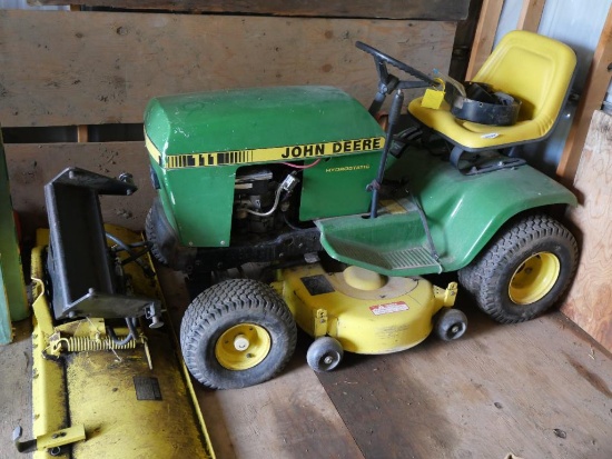 John Deere #111 Lawn Tractor with Plow