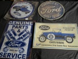 Four Metal Ford Signs!