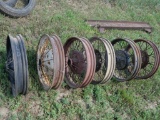 Six Model A Wheels