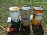 Mobil, Texaco & American Oil Barrels