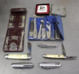 Imperial Folding Knife and Interchangeable Set, and Other Folding Knives