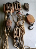 Vintage Block & Tackle Pulleys!