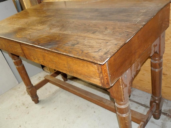 Nice Two Piece Antique Depot Desk!