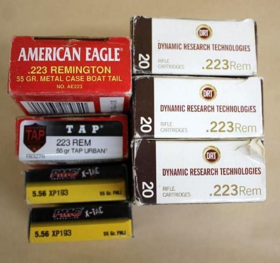 140 Rounds Mixed 223 Remington and 5.56 XP Ammunition