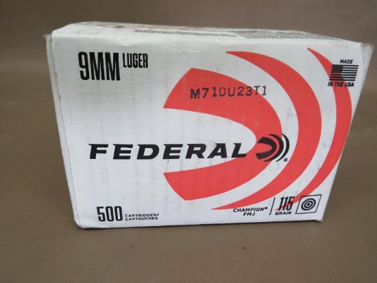 Federal Champion 9mm Ammunition Bulk Box