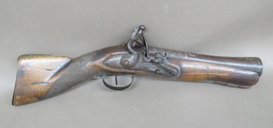 Late 18th or Early 19th Century Flintlock Blunderbuss Dragon Pistol