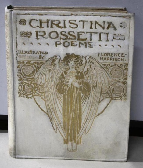 Antique Clothbound Christina Rossetti Poems Illustrated by Florence Harrison
