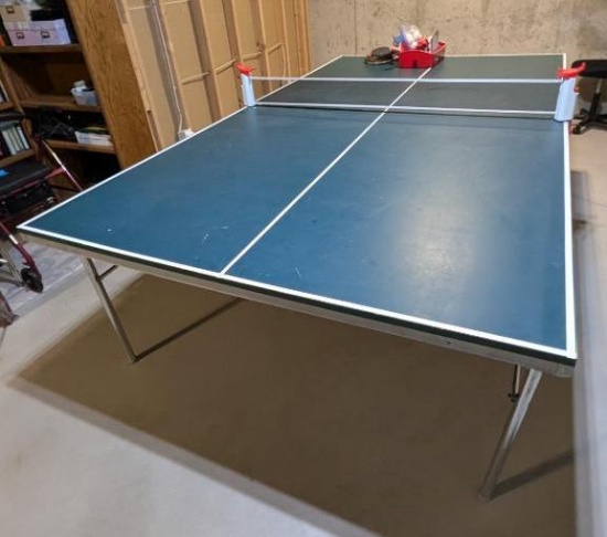 Ping Pong Table and Accessories
