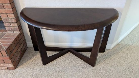 Half Moon Wood Table