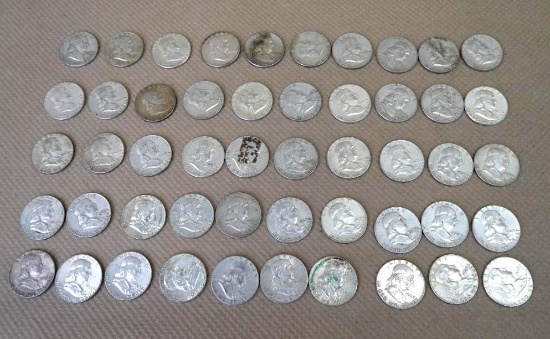 Fifty 1963 90% Silver Half Dollars