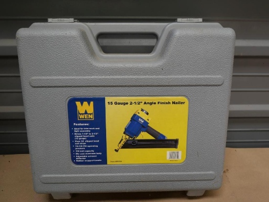 Wen 15 Gauge 2-1/2" Angle Finish Nailer with Case