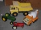 Classic Metal Tonka Dump Truck and Cement Truck with Tractors and More