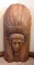 Hand Carved Chief Head