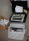 Brother Electronic Typewriter, Smith-Corona Typewriter in Case, and Panasonic Ribbons