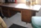 Large Wood Office Desk with Chair