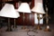 Five Brass Table Lamps