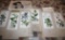 Set of Six Floral Plate Prints by Ray Harm, 1964, and Alaskan Place Mats