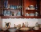 Mixed Sets of Blue-Tone Ceramic Dining Sets and Crystal