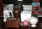 Alabaster Jar, Mixed Glass and Collectibles