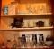 Glass Ware and Other Contents of Cabinet