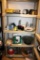 Plastic Storage Rack and Contents