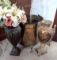 Copper Pot and Decorative Vases